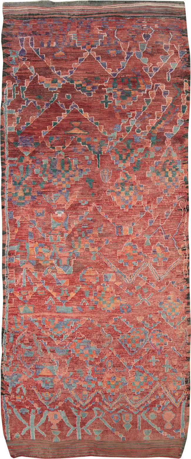 Vintage Moroccan Rug, No.26653 - Staging