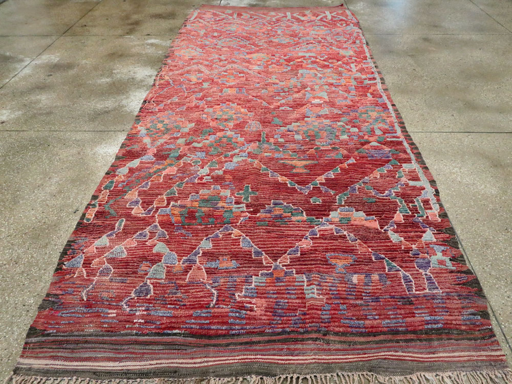 Vintage Moroccan Rug, No.26653 - Staging