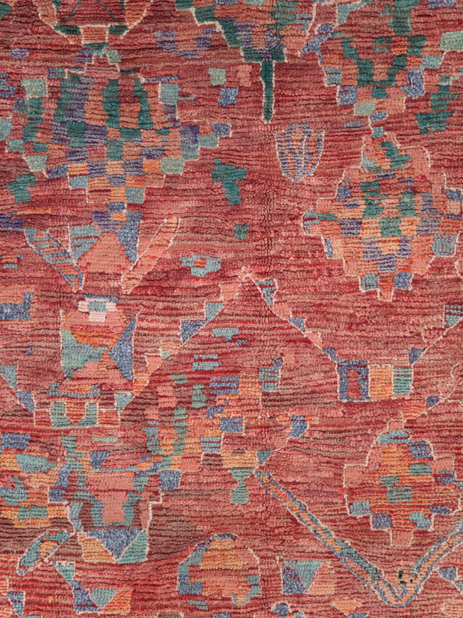 Vintage Moroccan Rug, No.26653 - Staging