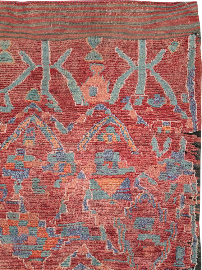 Vintage Moroccan Rug, No.26653 - Staging
