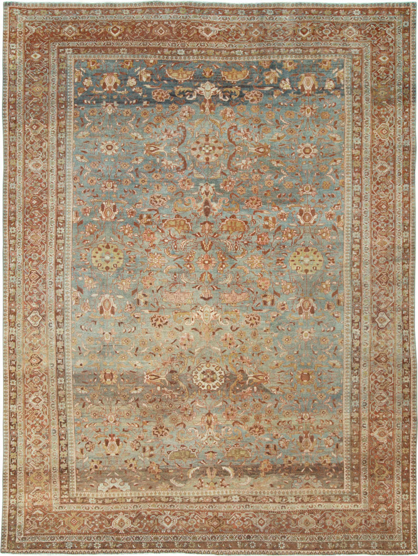 Antique Persian Mahal Carpet, No.26668 - Staging