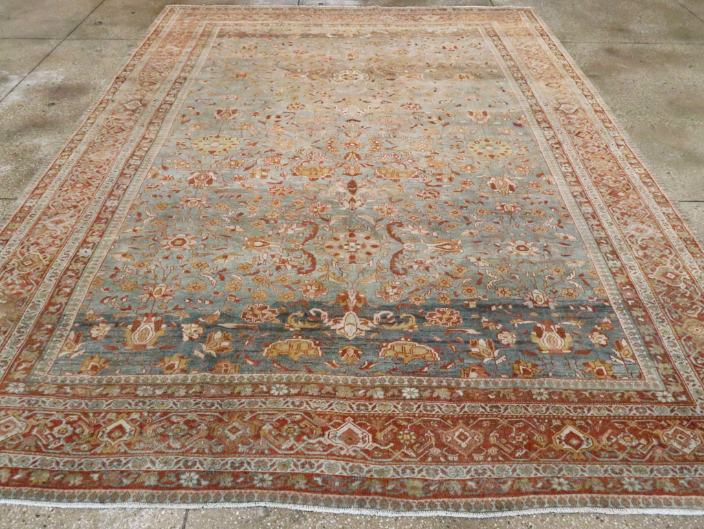 Antique Persian Mahal Carpet, No.26668 - Staging