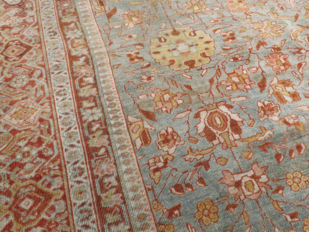 Antique Persian Mahal Carpet, No.26668 - Staging