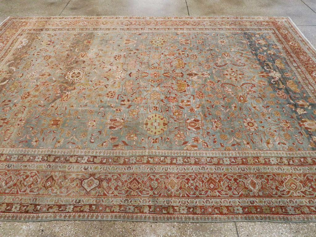 Antique Persian Mahal Carpet, No.26668 - Staging