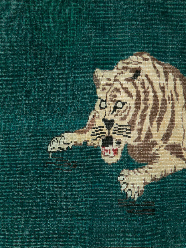 Vintage Pictorial Anatolian Rug, No.26669 - Staging