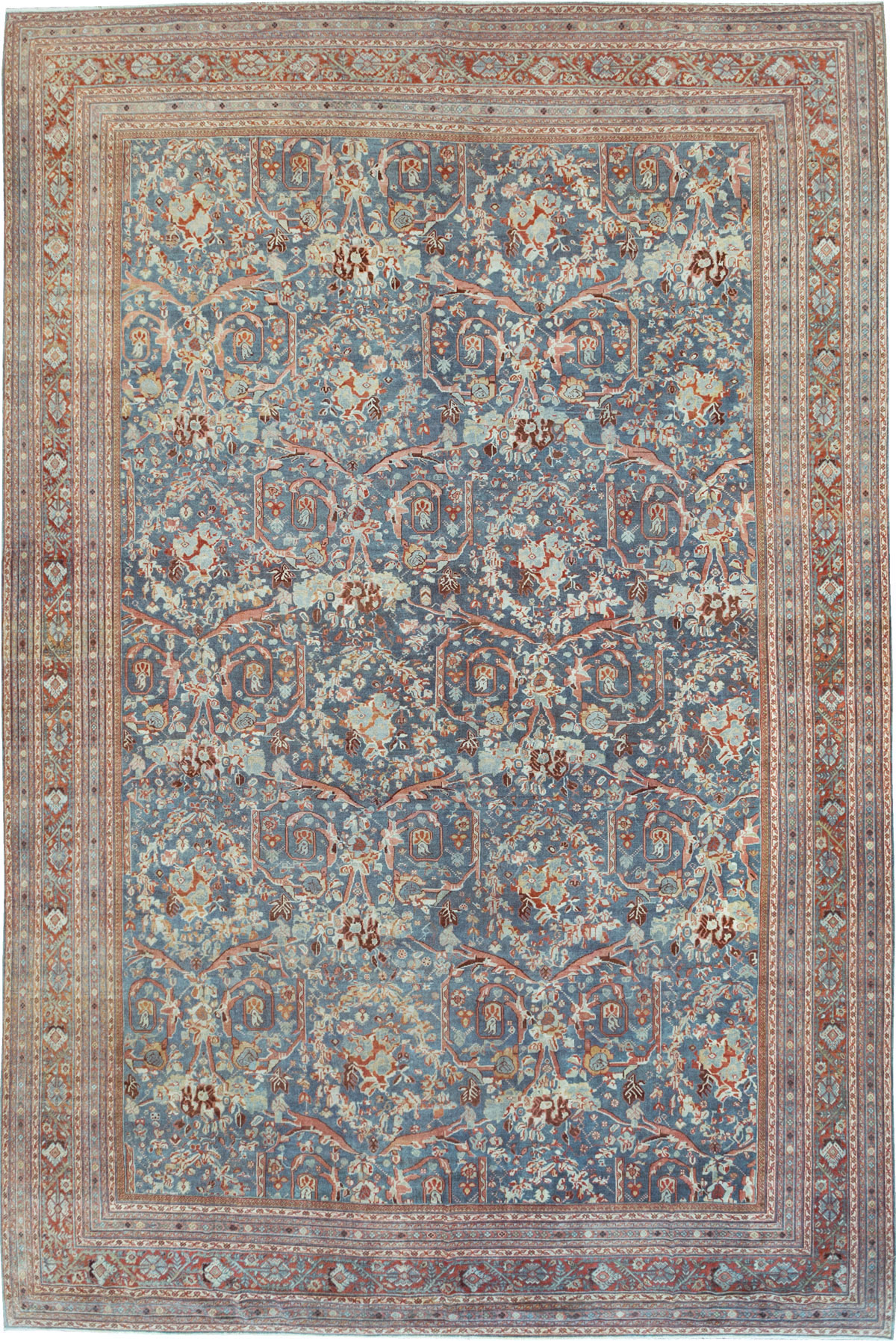 Vintage Persian Mahal Oversize Carpet, No.26673 - Staging