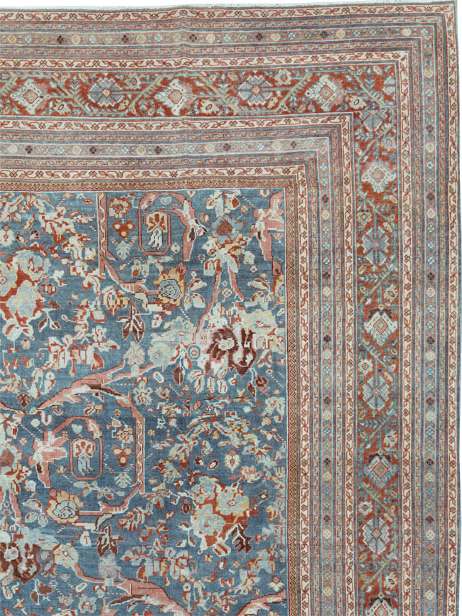 Vintage Persian Mahal Oversize Carpet, No.26673 - Staging