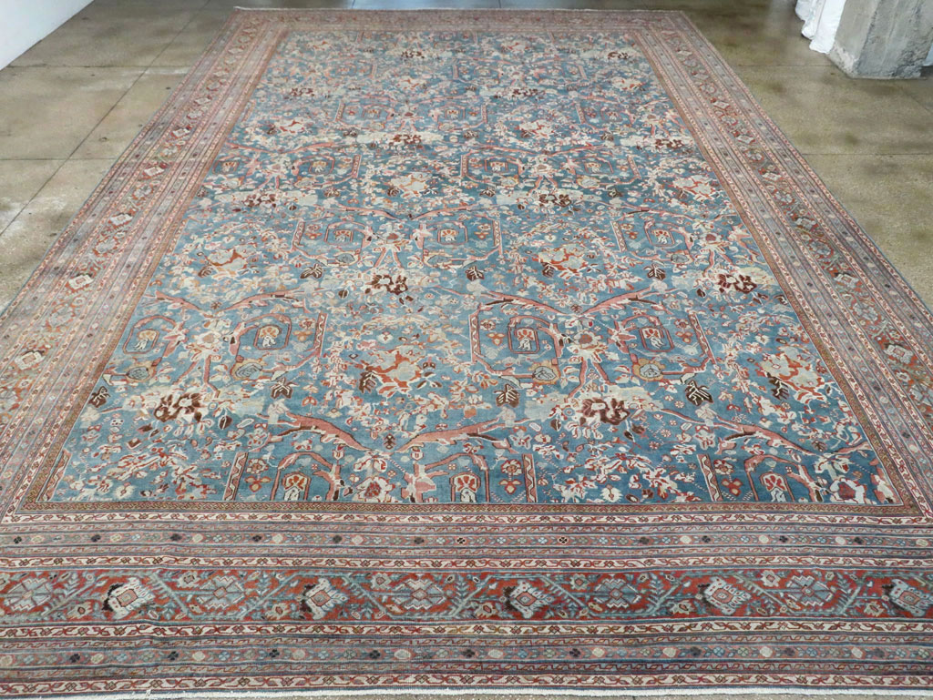 Vintage Persian Mahal Oversize Carpet, No.26673 - Staging