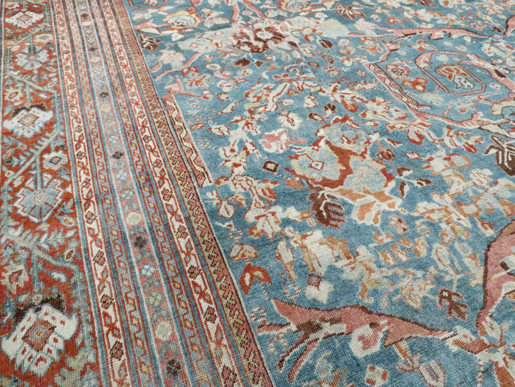 Vintage Persian Mahal Oversize Carpet, No.26673 - Staging