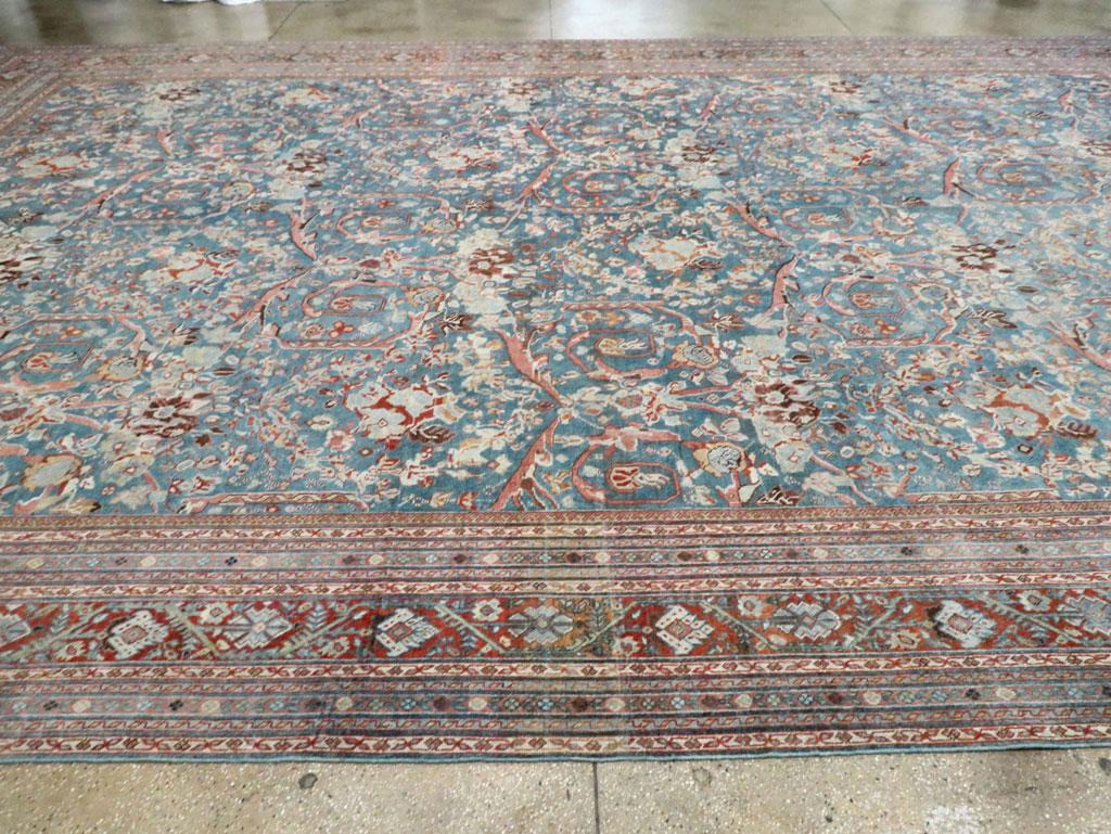 Vintage Persian Mahal Oversize Carpet, No.26673 - Staging