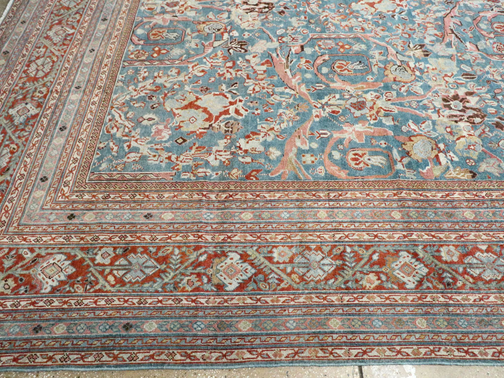 Vintage Persian Mahal Oversize Carpet, No.26673 - Staging