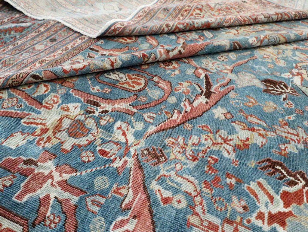 Vintage Persian Mahal Oversize Carpet, No.26673 - Staging