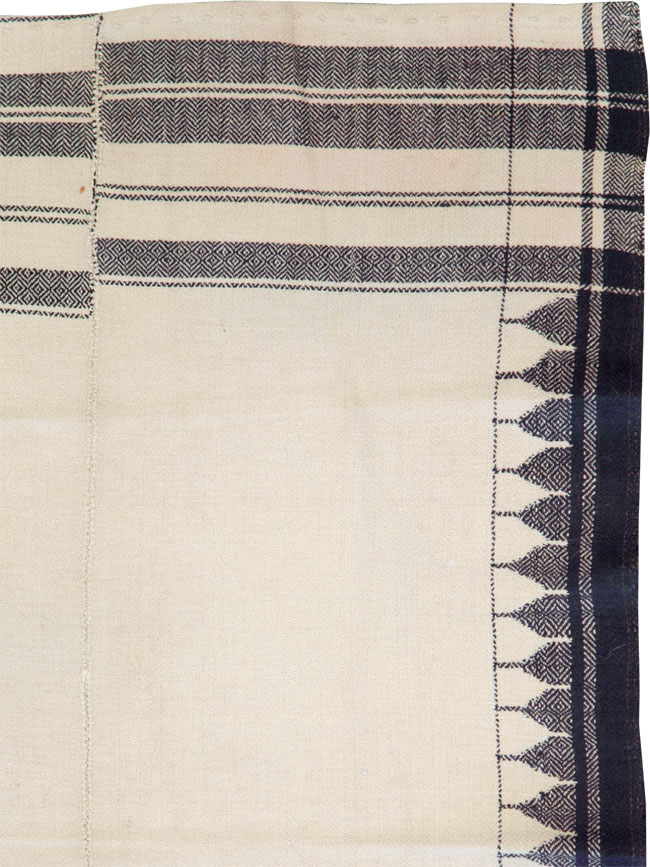 Vintage Persian Textile Flatweave, No.26676 - Staging