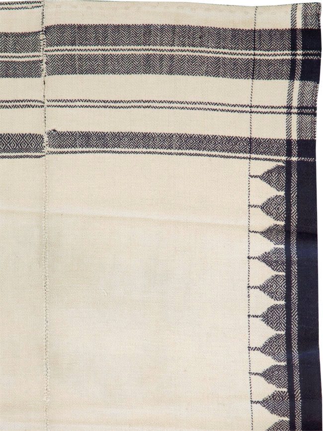 Vintage Persian Textile Flatweave, No.26676 - Staging