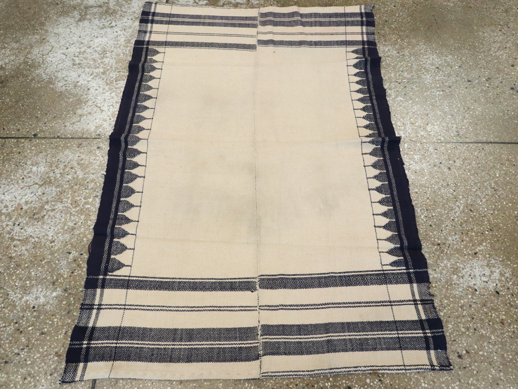 Vintage Persian Textile Flatweave, No.26676 - Staging