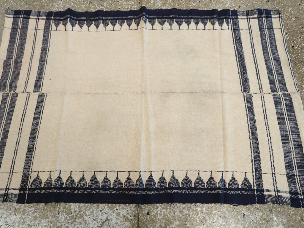 Vintage Persian Textile Flatweave, No.26676 - Staging