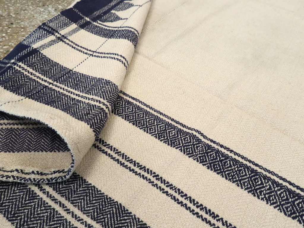 Vintage Persian Textile Flatweave, No.26676 - Staging