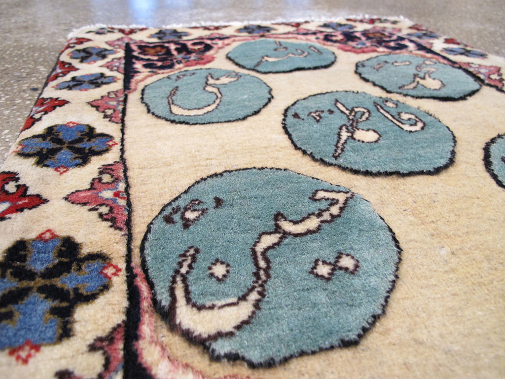 Vintage Persian Tabriz Pictorial Rug (Pair: 1 of 2), No.26689 - Staging