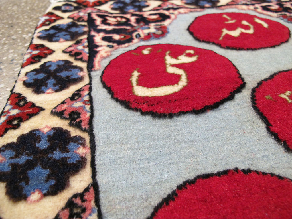 Vintage Persian Tabriz Pictorial Rug (Pair: 2 of 2), No.26690 - Staging