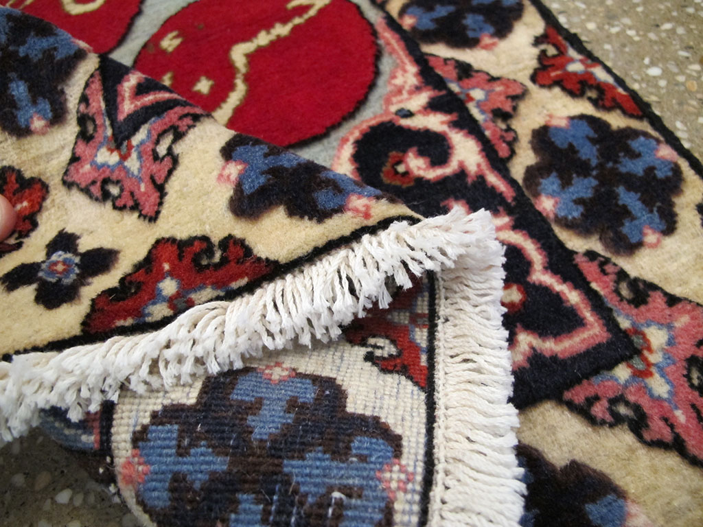 Vintage Persian Tabriz Pictorial Rug (Pair: 2 of 2), No.26690 - Staging