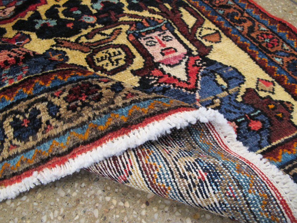 Vintage Persian Malayer Pictorial Rug (Pair: 2 of 2), No.26694 - Staging