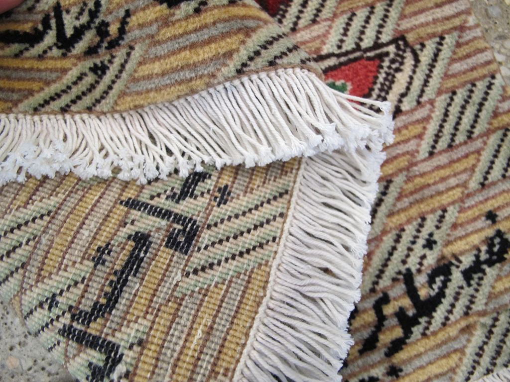 Vintage Persian Tabriz Pictorial Rug (Pair: 1 of 2), No.26706 - Staging