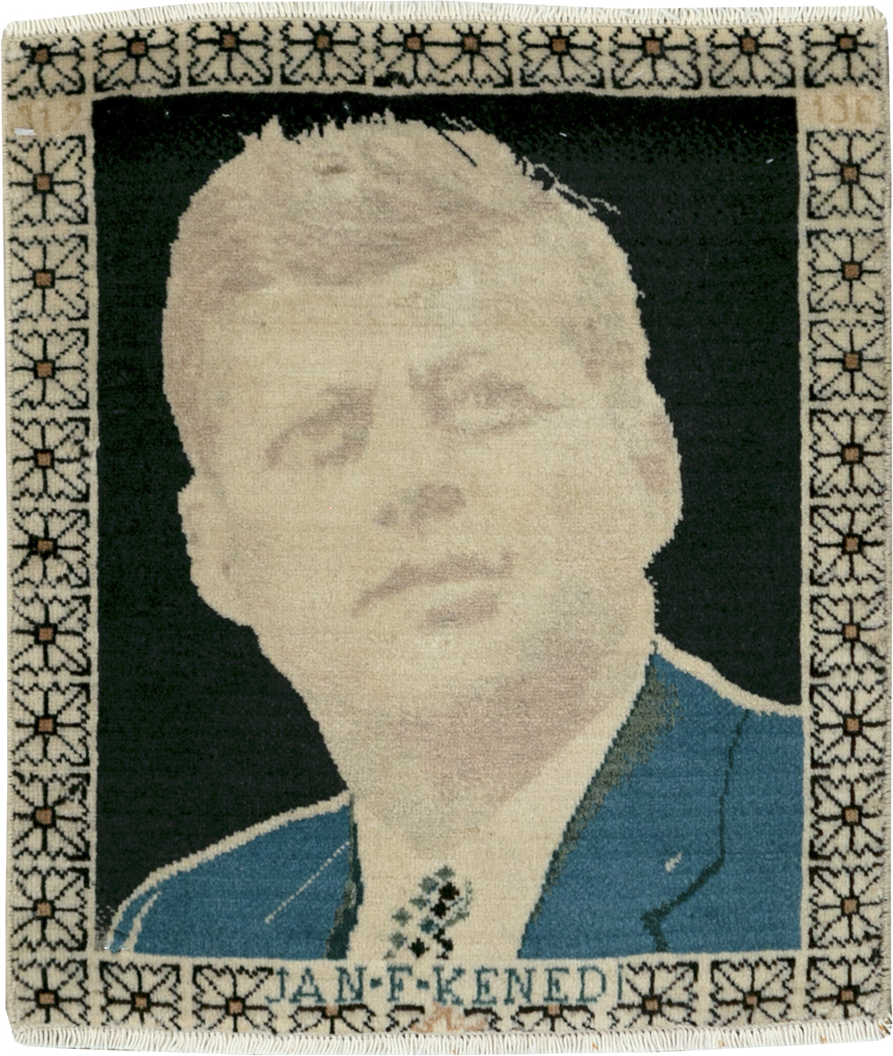 Vintage Persian Tabriz Pictorial Rug (Pair: 1 of 2), No.26709 - Staging