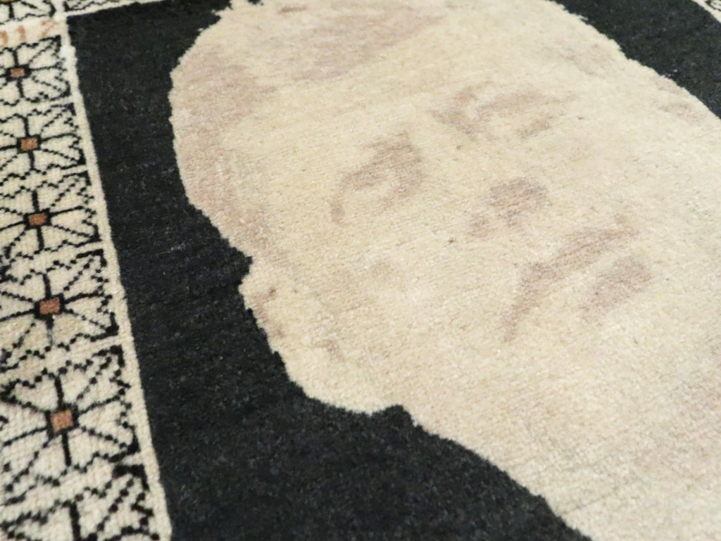 Vintage Persian Tabriz Pictorial Rug (Pair: 2 of 2), No.26710 - Staging