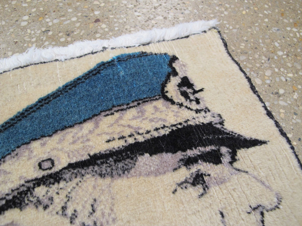 Persian Tabriz Pictorial Rug, No.26721 - Staging