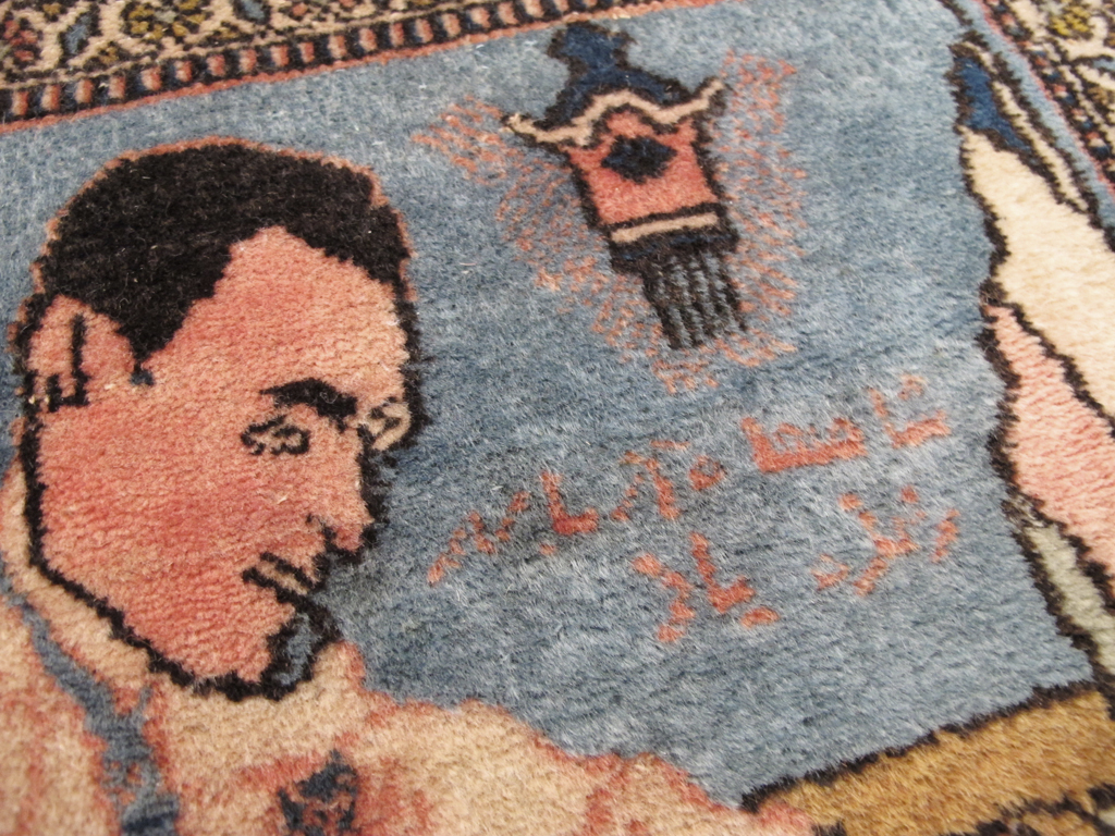 Antique Persian Tabriz Pictorial Rug (Pair: 2 of 2), No.26723 - Staging