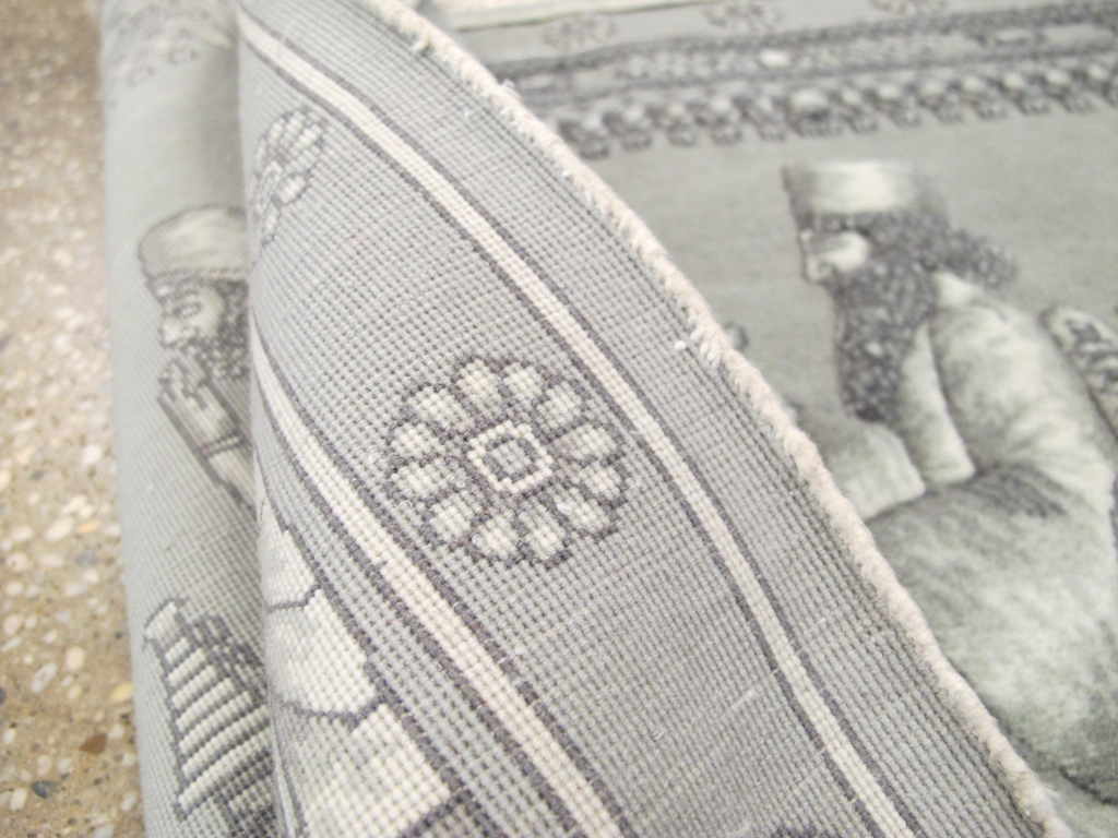 Persian Tabriz Pictorial Rug, No.26727 - Staging