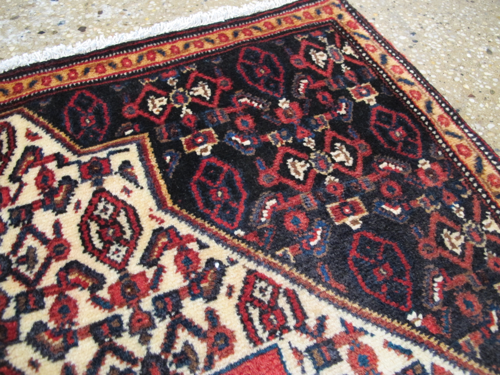 Vintage Persian Senneh Malayer Pictorial Rug, No.26731 - Staging