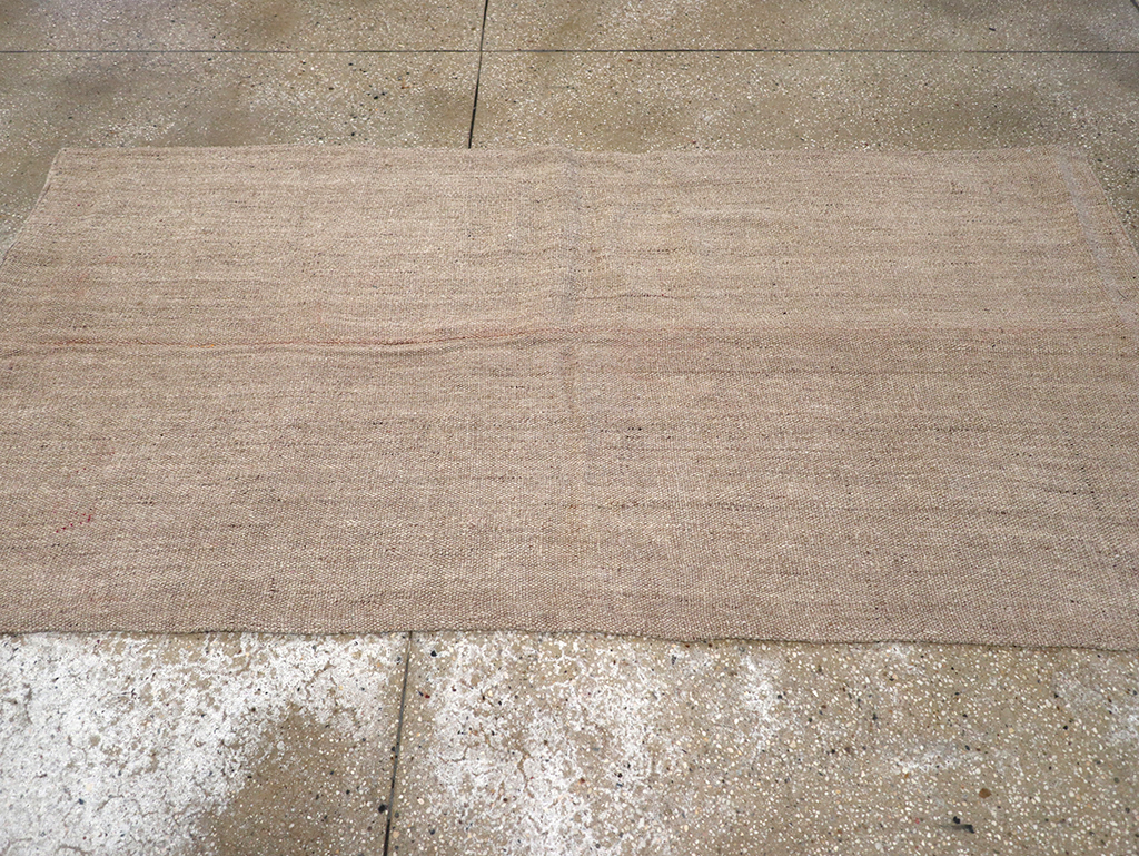 Vintage Persian Flatweave Kilim Accent Rug, No.26735 - Staging