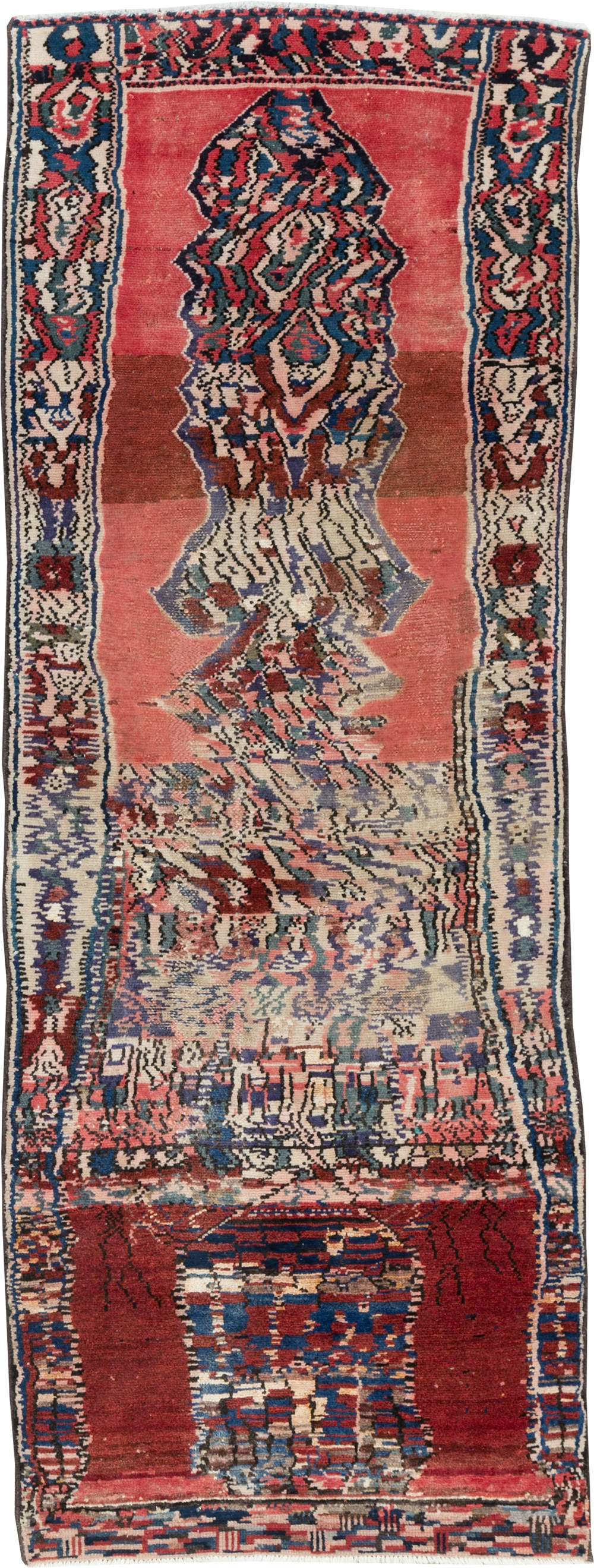 Vintage Persian Hamadan Rug, No.26739 - Staging