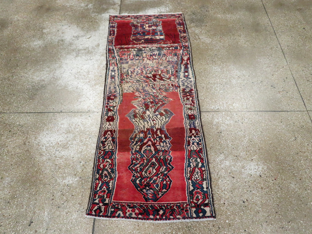 Vintage Persian Hamadan Rug, No.26739 - Staging