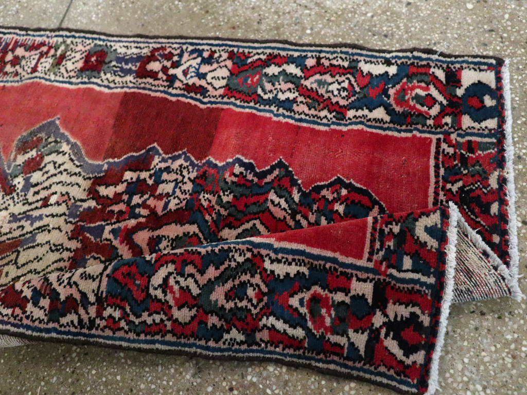 Vintage Persian Hamadan Rug, No.26739 - Staging