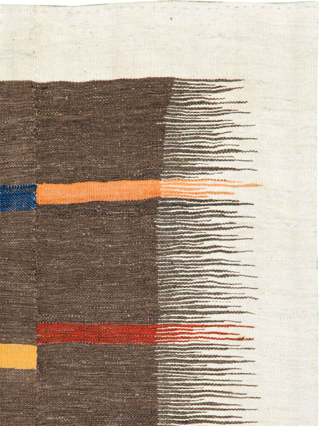 Modern Persian Flatweave, No.26753 - Staging