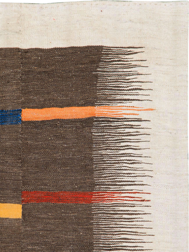 Modern Persian Flatweave, No.26753 - Staging