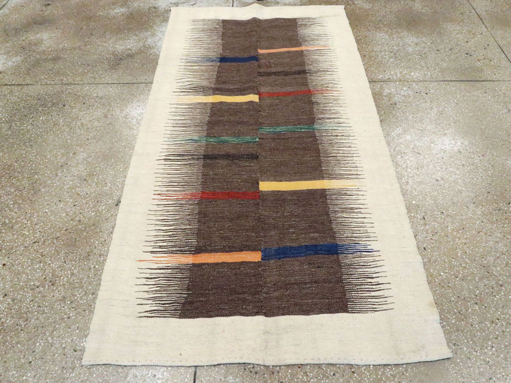 Modern Persian Flatweave, No.26753 - Staging