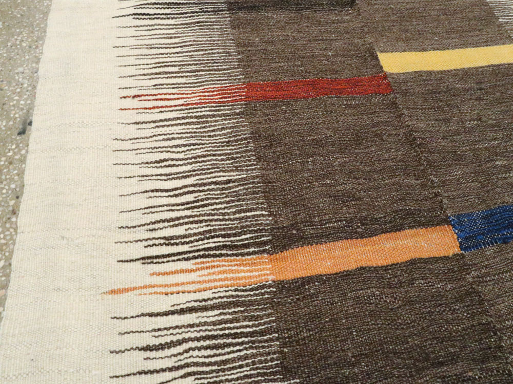 Modern Persian Flatweave, No.26753 - Staging