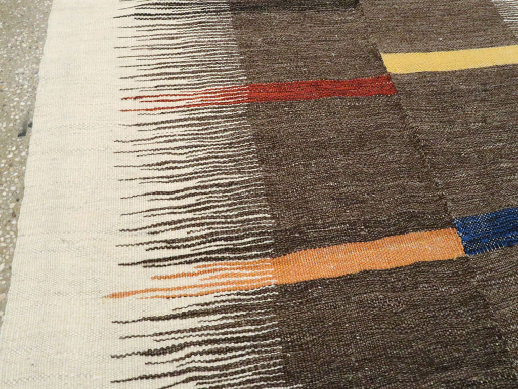 Modern Persian Flatweave, No.26753 - Staging