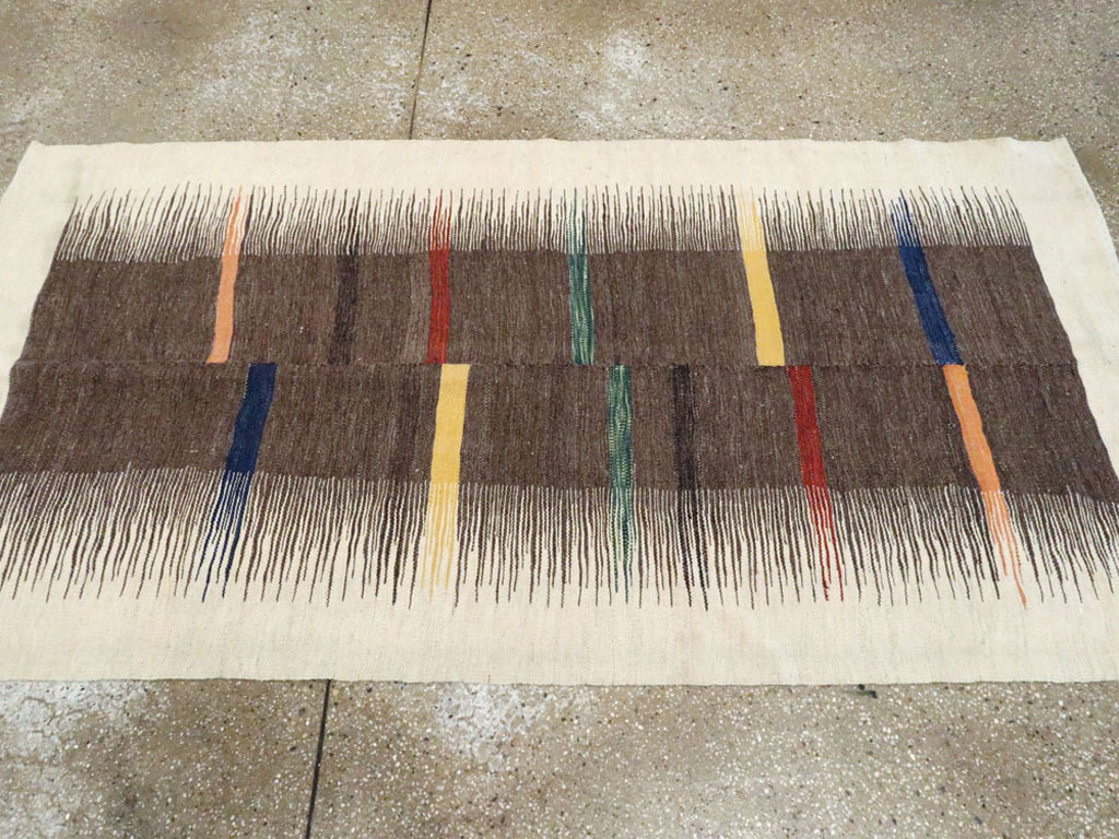 Modern Persian Flatweave, No.26753 - Staging