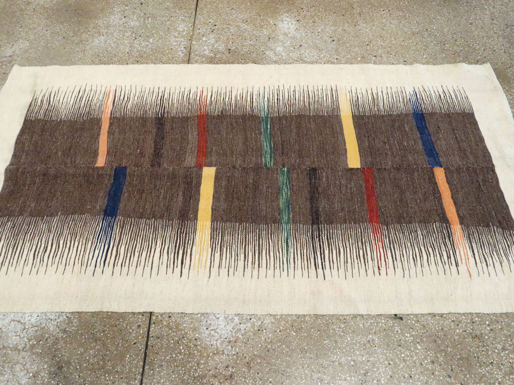 Modern Persian Flatweave, No.26753 - Staging