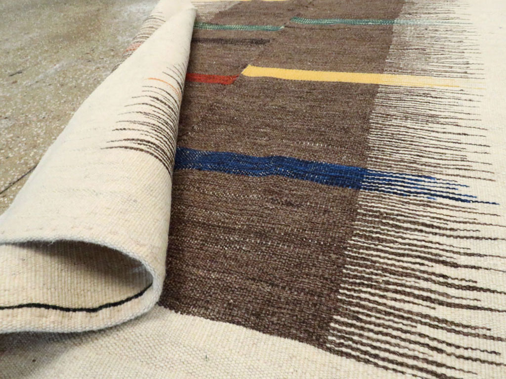 Modern Persian Flatweave, No.26753 - Staging