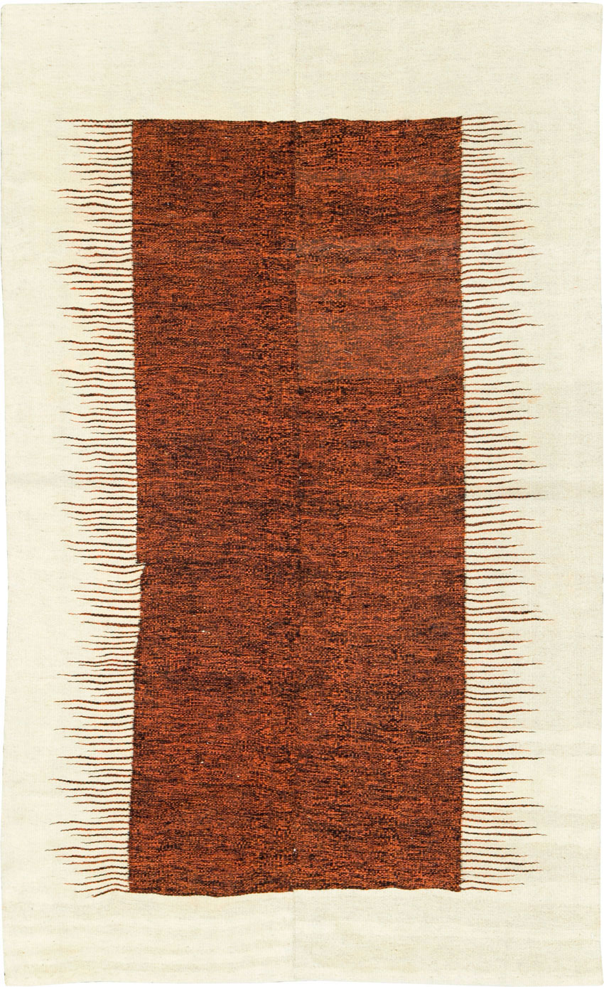 Modern Persian Flatweave Kilim, No.26755 - Staging