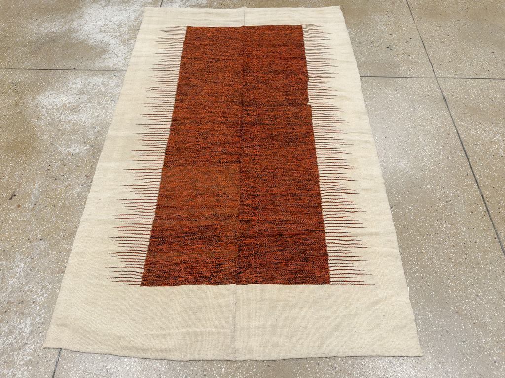 Modern Persian Flatweave Kilim, No.26755 - Staging