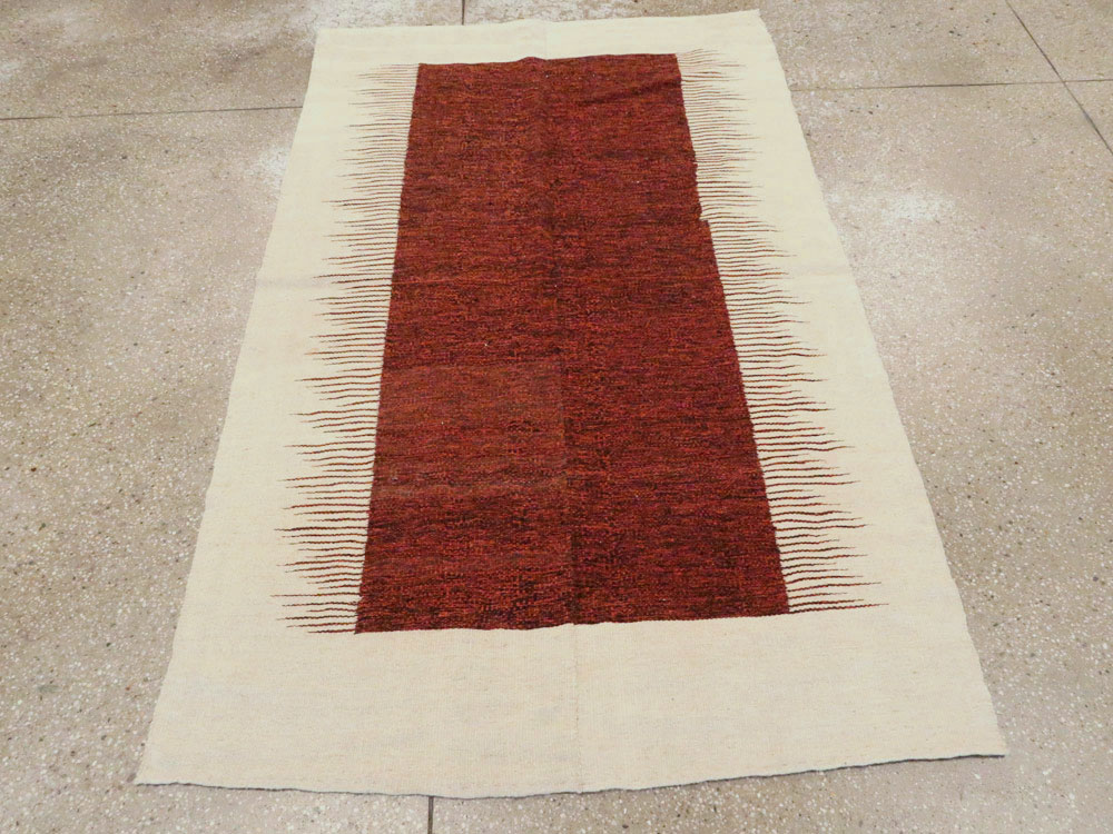 Modern Persian Flatweave Kilim, No.26755 - Staging