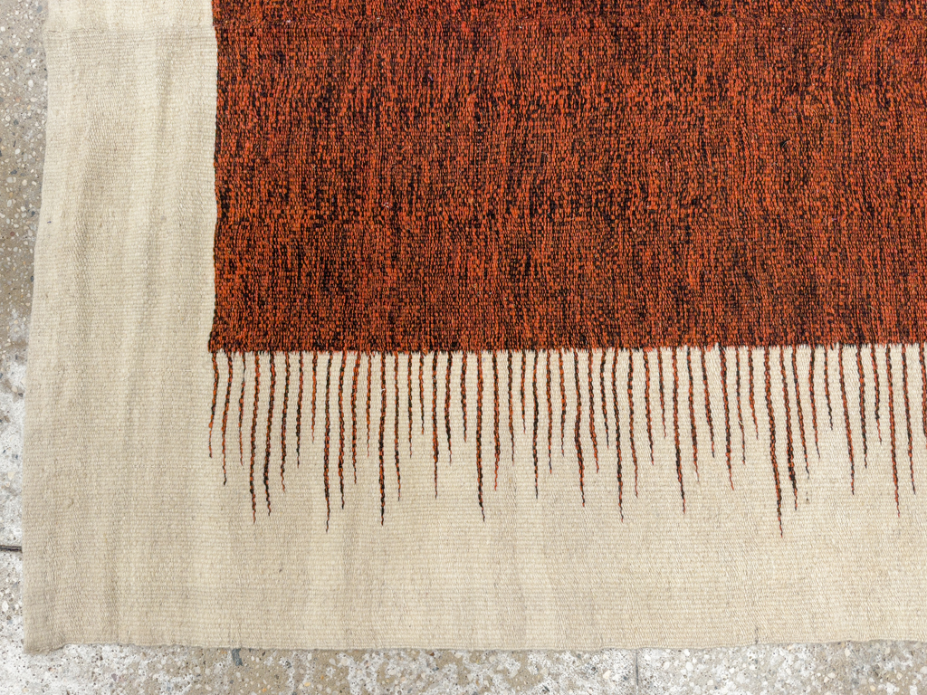 Modern Persian Flatweave Kilim, No.26755 - Staging