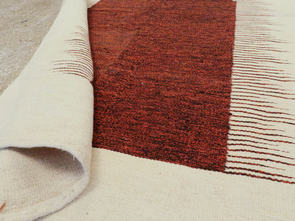 Modern Persian Flatweave Kilim, No.26755 - Staging