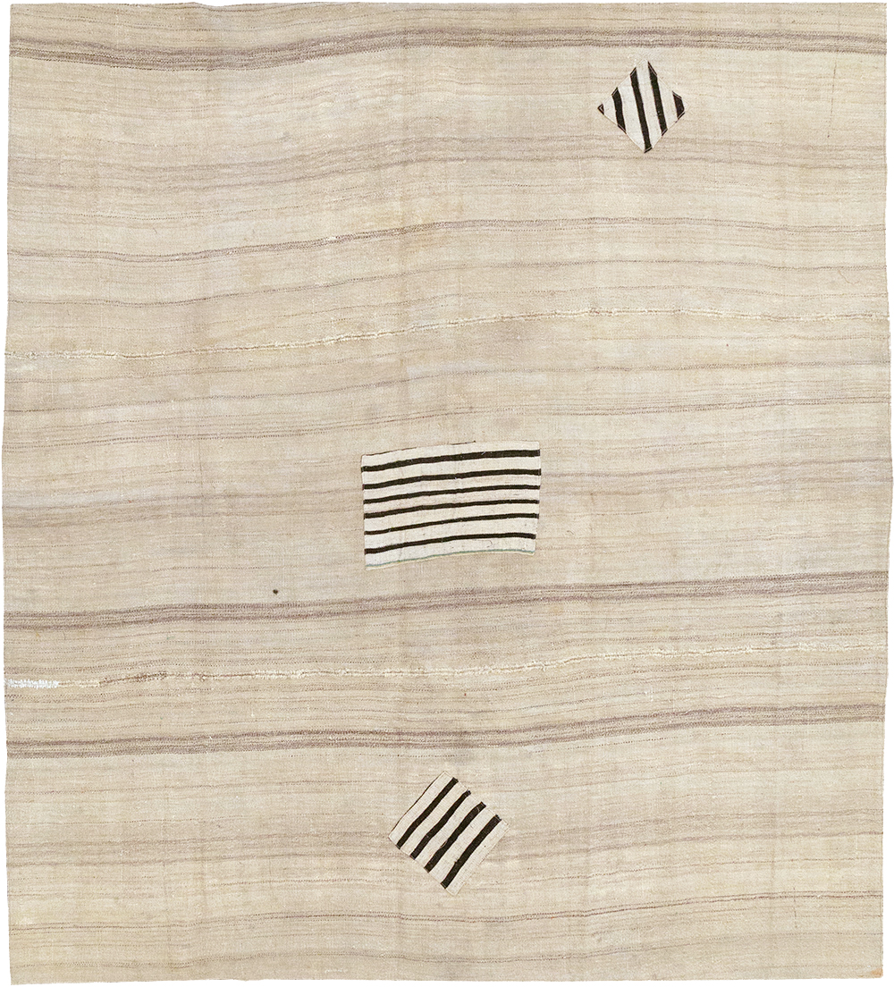 Vintage Persian Flatweave Kilim Accent Rug, No.26757 - Staging